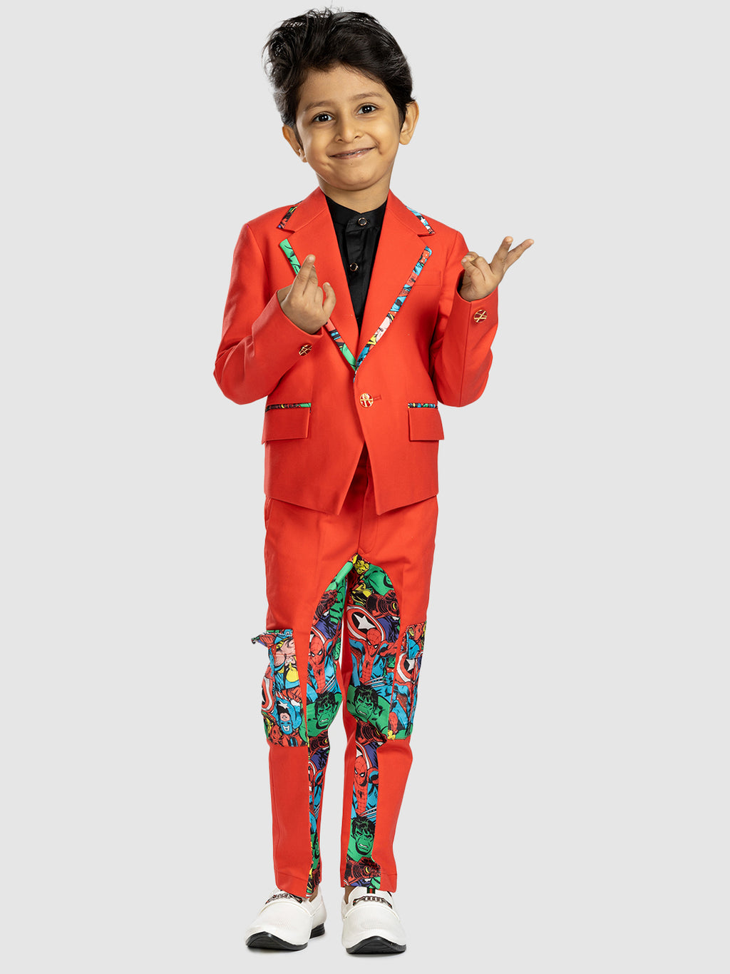 RED SUPERHERO BLAZER SET