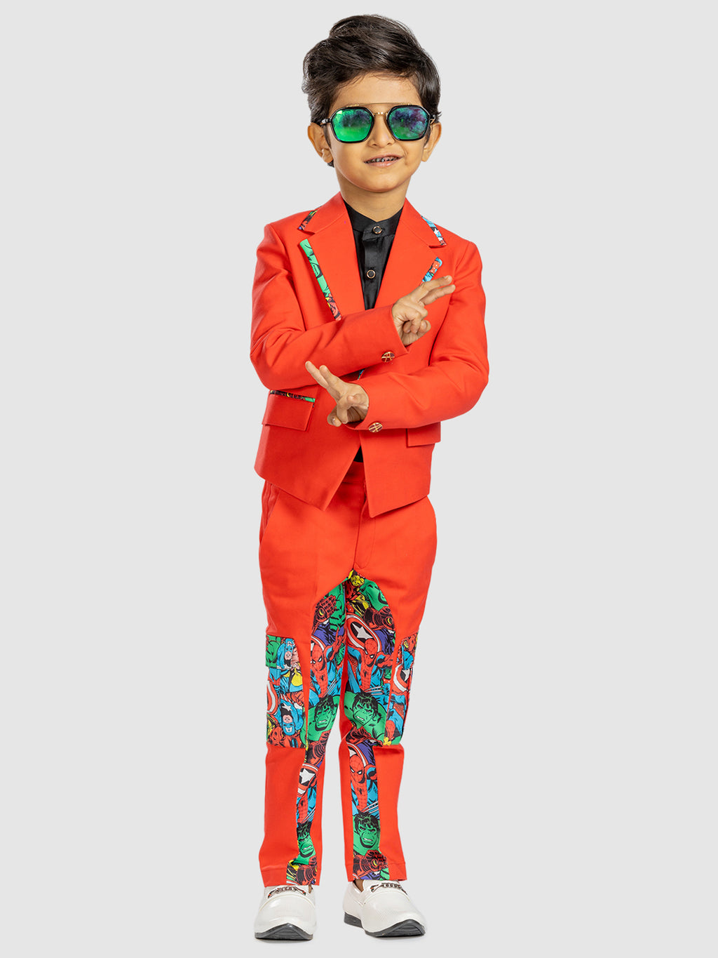 RED SUPERHERO BLAZER SET