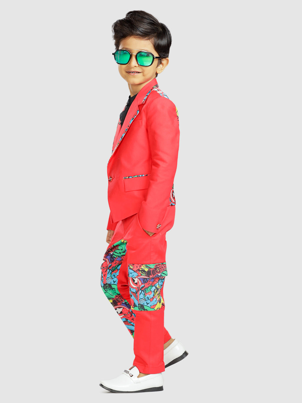 RED SUPERHERO BLAZER SET