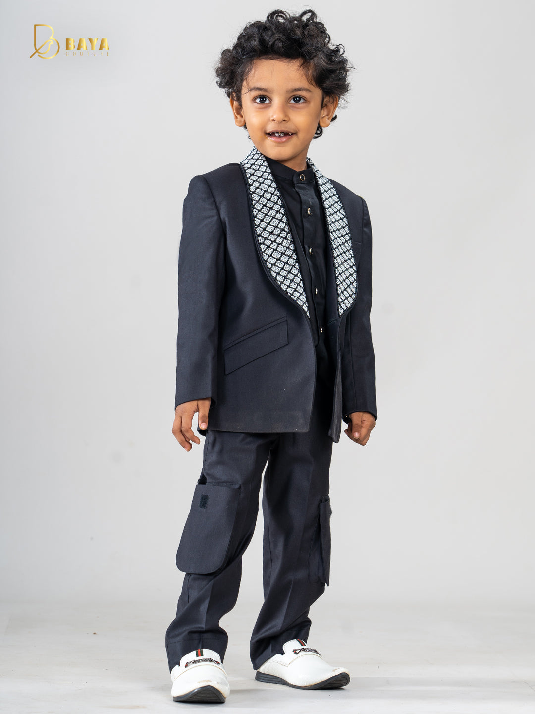 Classic black perl work blazer set of 3