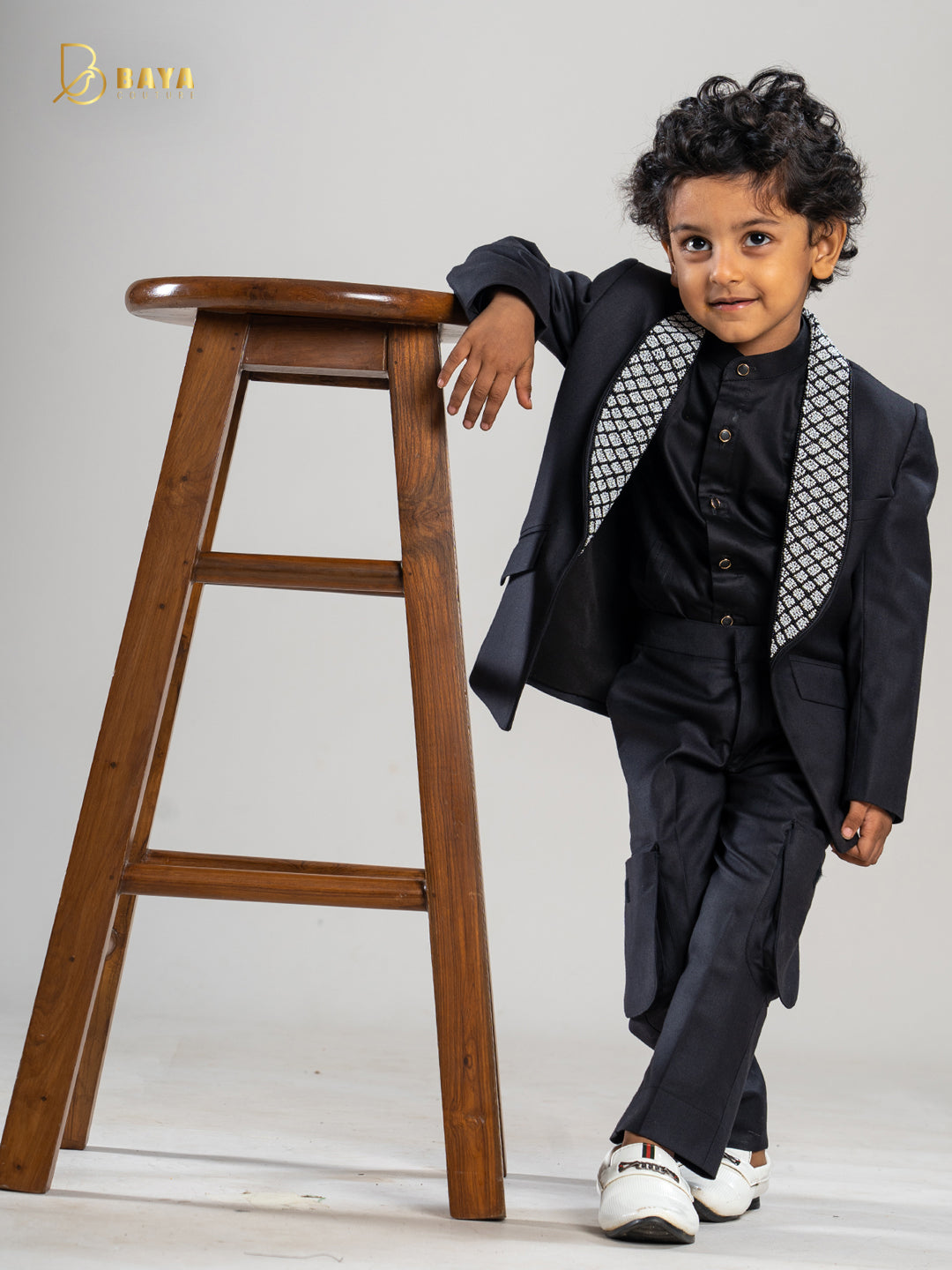 Classic black perl work blazer set of 3