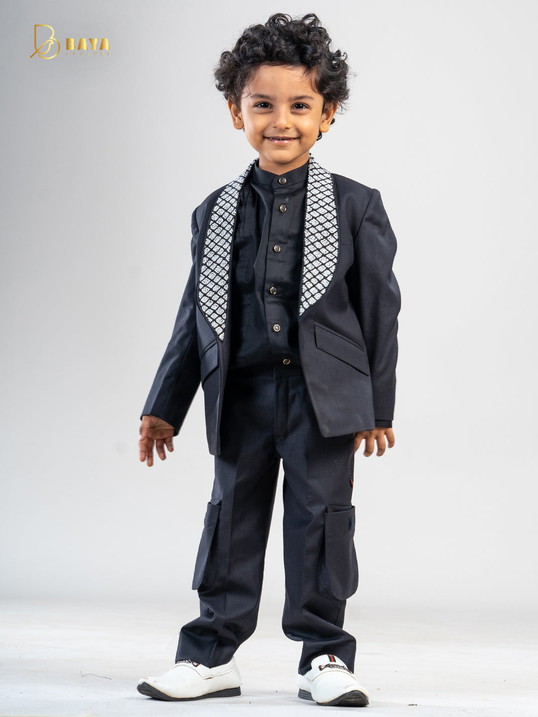 Classic black perl work blazer set of 3