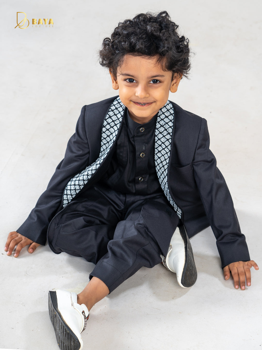 Classic black perl work blazer set of 3