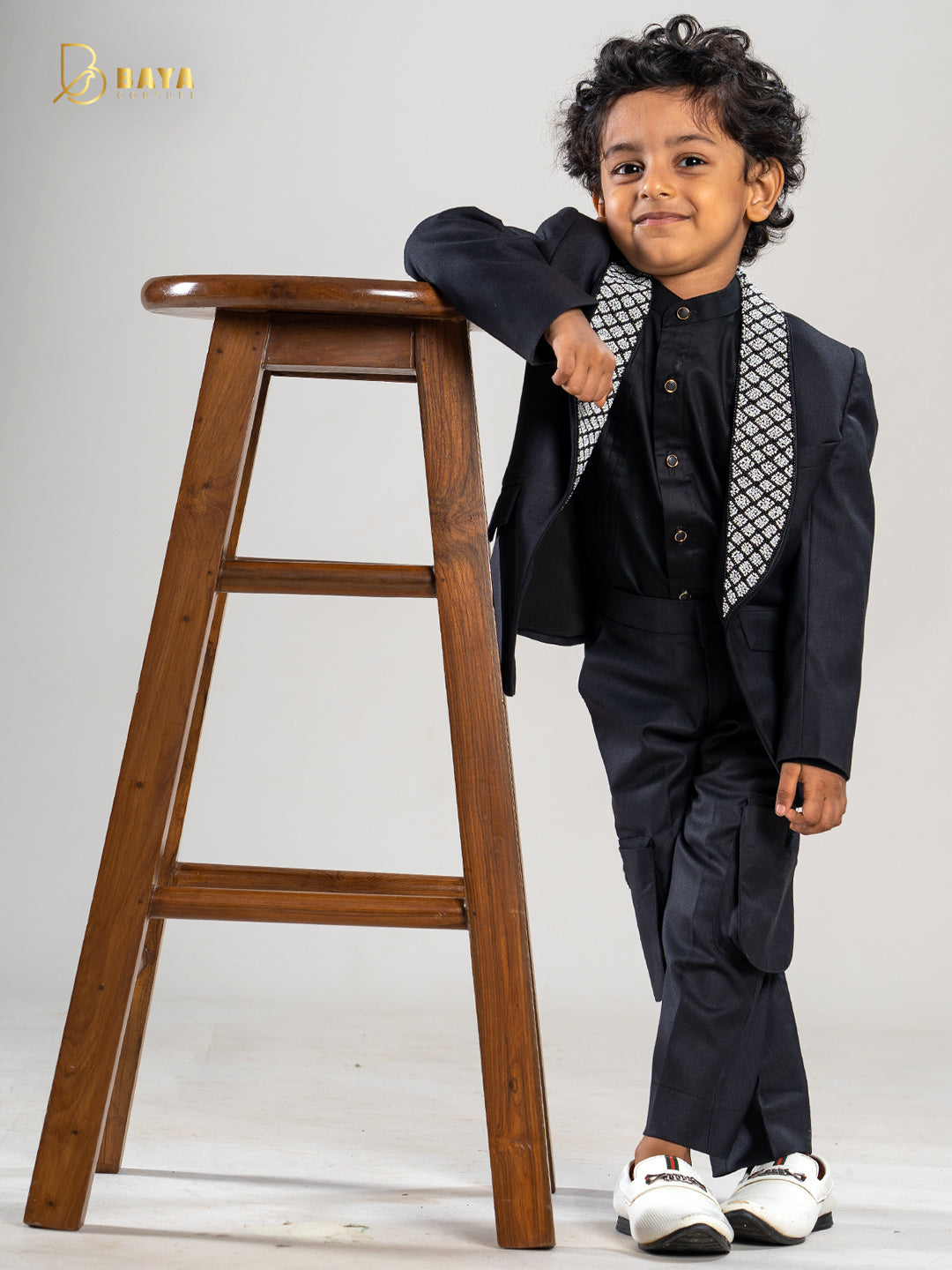 Classic black perl work blazer set of 3