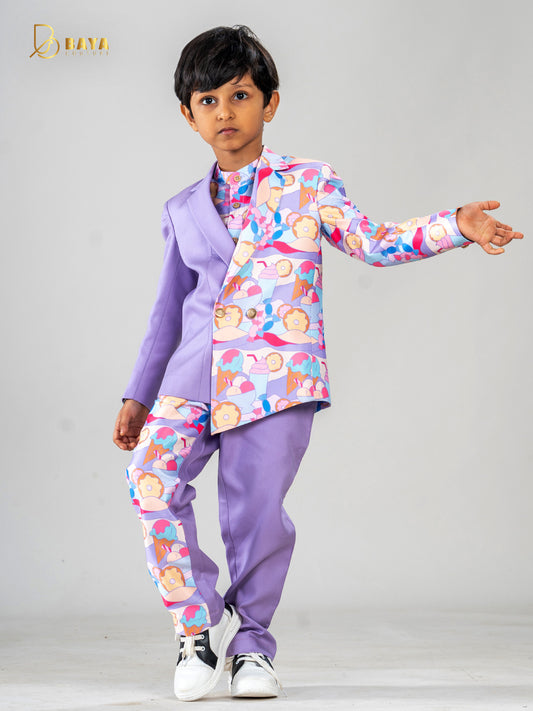 CANDY ASYMMETRIC BLAZER SET
