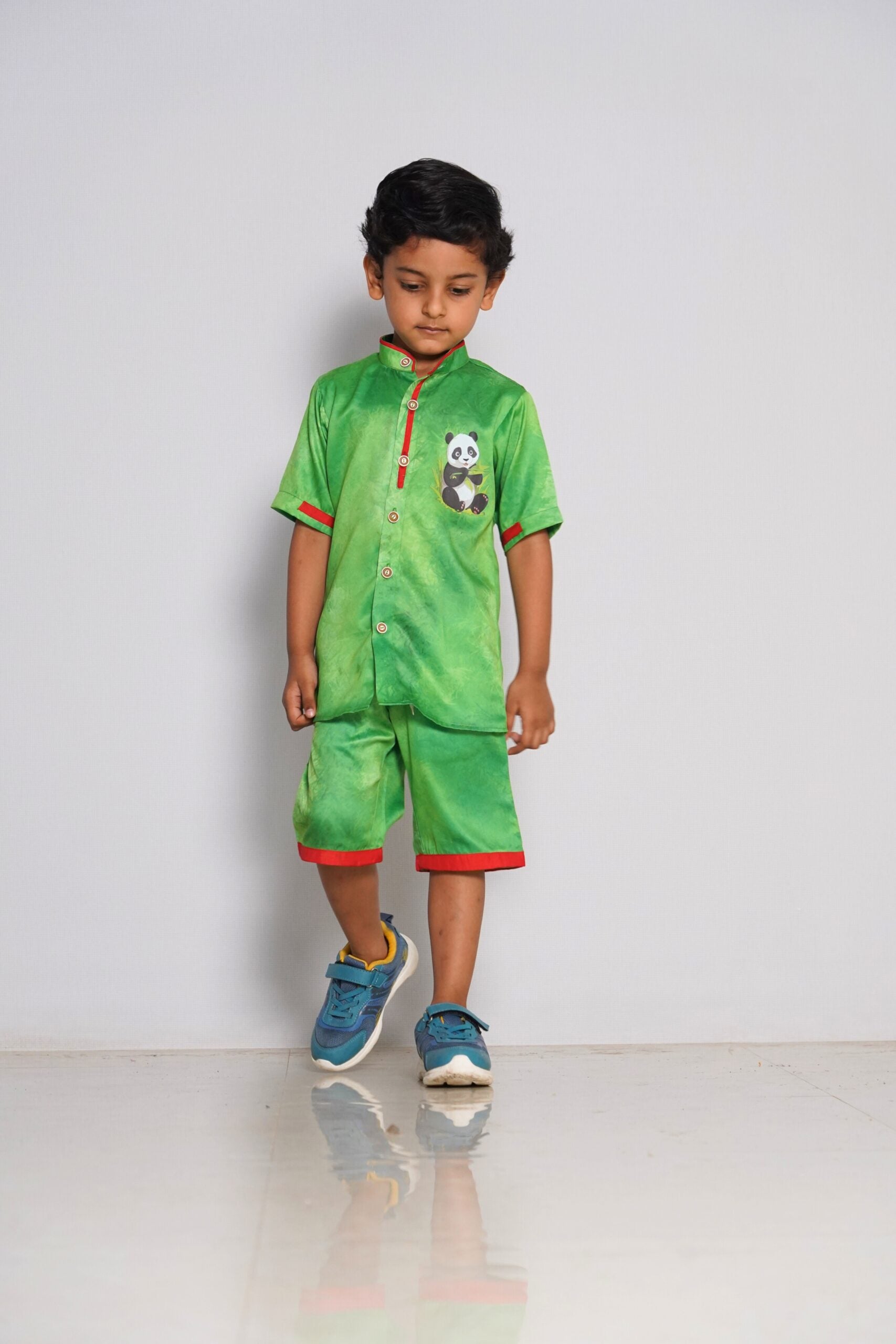 Panda Play – Kids’ Summer Shorts Set