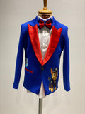 Blue & Red Character Tuxedo Set