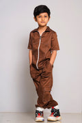 Boys Party comfort wear brown co-ord set