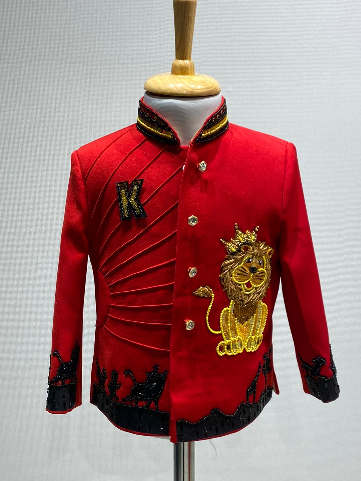 Jungle theme hand crafted indo-western