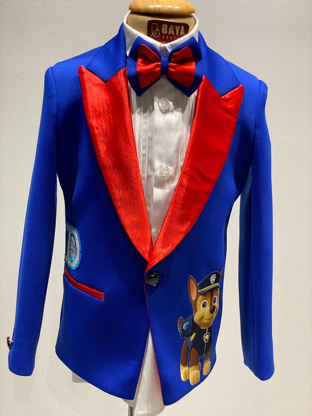 Blue & Red Character Tuxedo Set