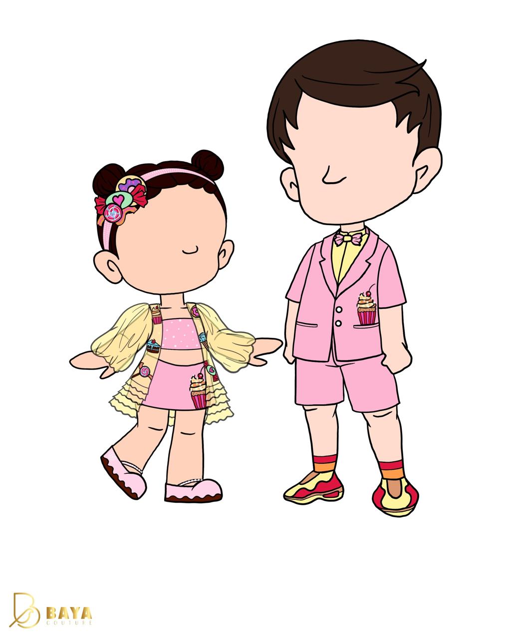 Two Little Sweethearts, One Candy Dream