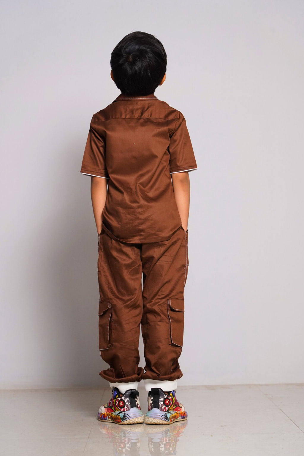Boys Party comfort wear brown co-ord set