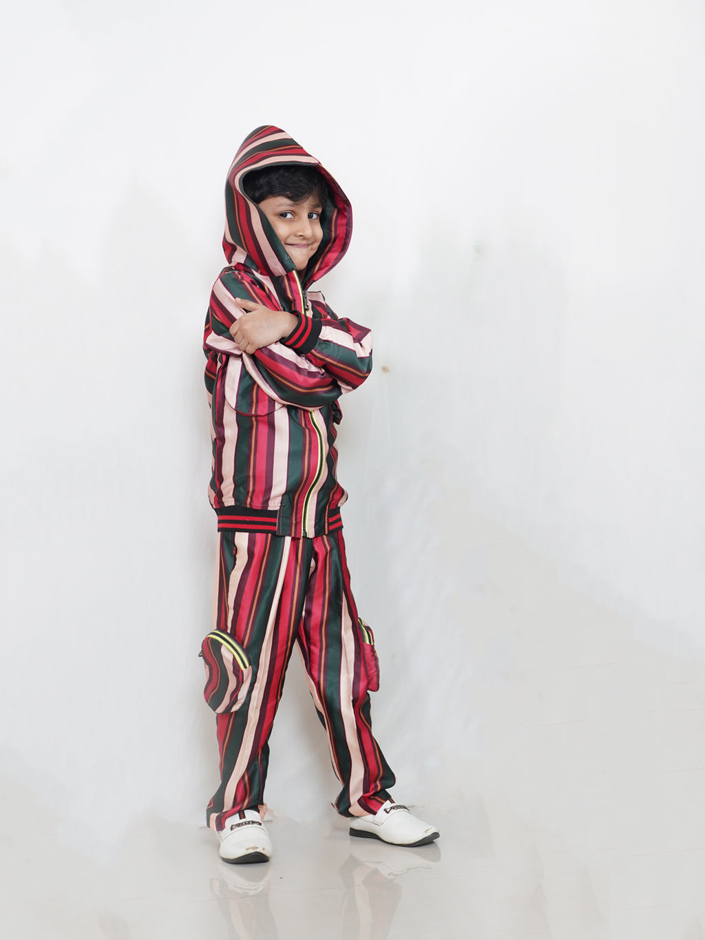Candy Stripes Hoodie Set(set of 2)