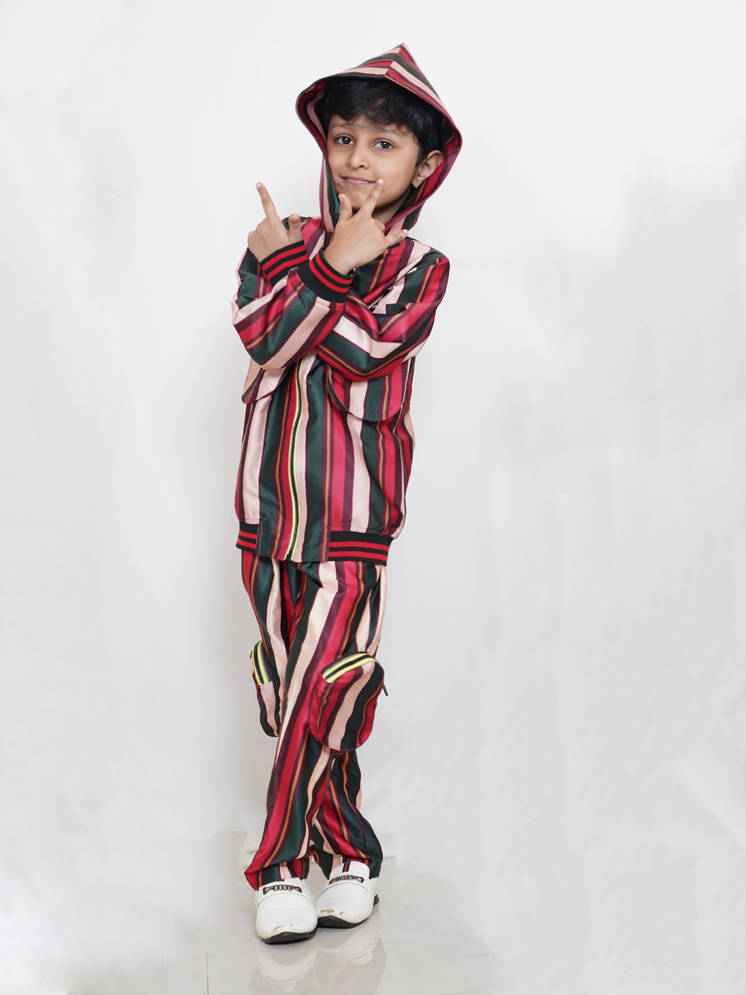 Candy Stripes Hoodie Set(set of 2)