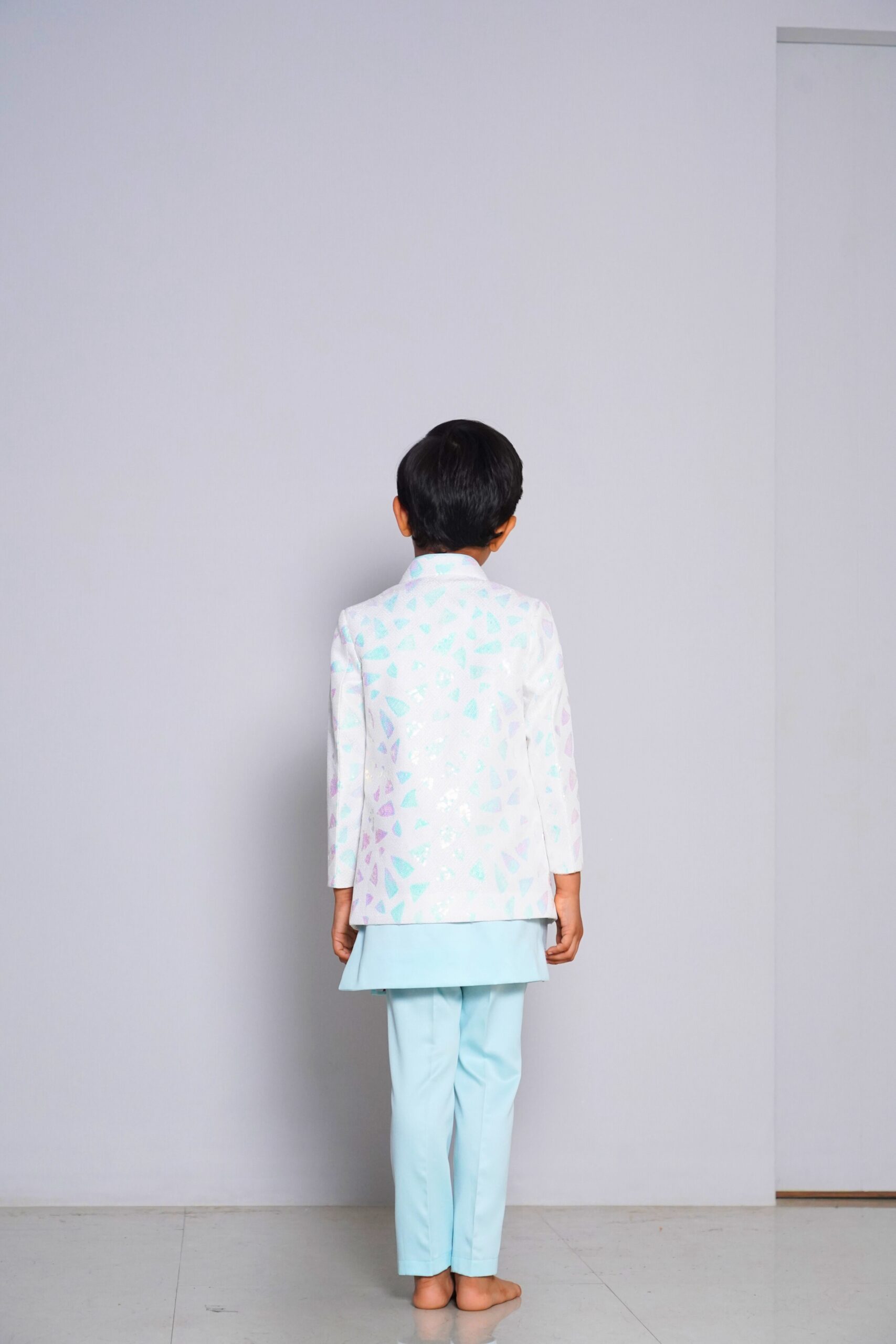 Pastel Prince – Boys’ Kurta Jacket (set of 3)
