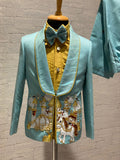 Blue prince theme tuexdo set of 4