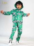 GREEN FOOTBALL HOODIE CO-ORD SET