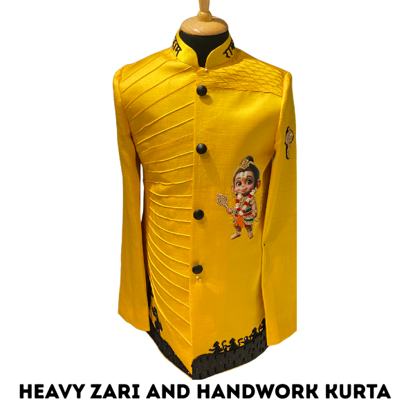 Hanumanji theme Indo western(set of 2)