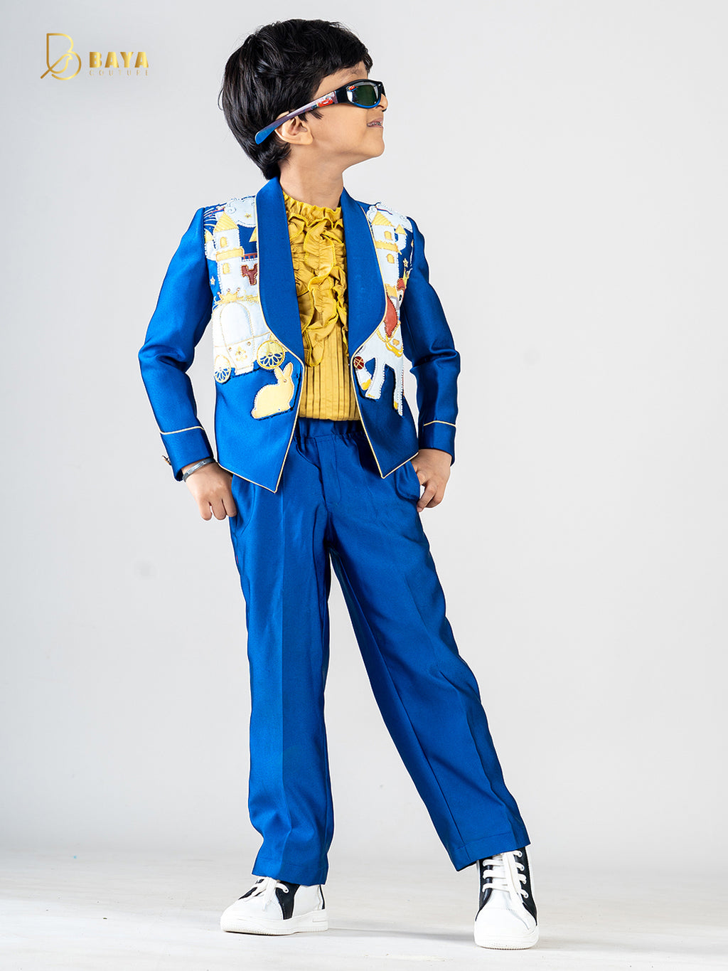 ROYAL BLUE PRINCE BLAZER SET