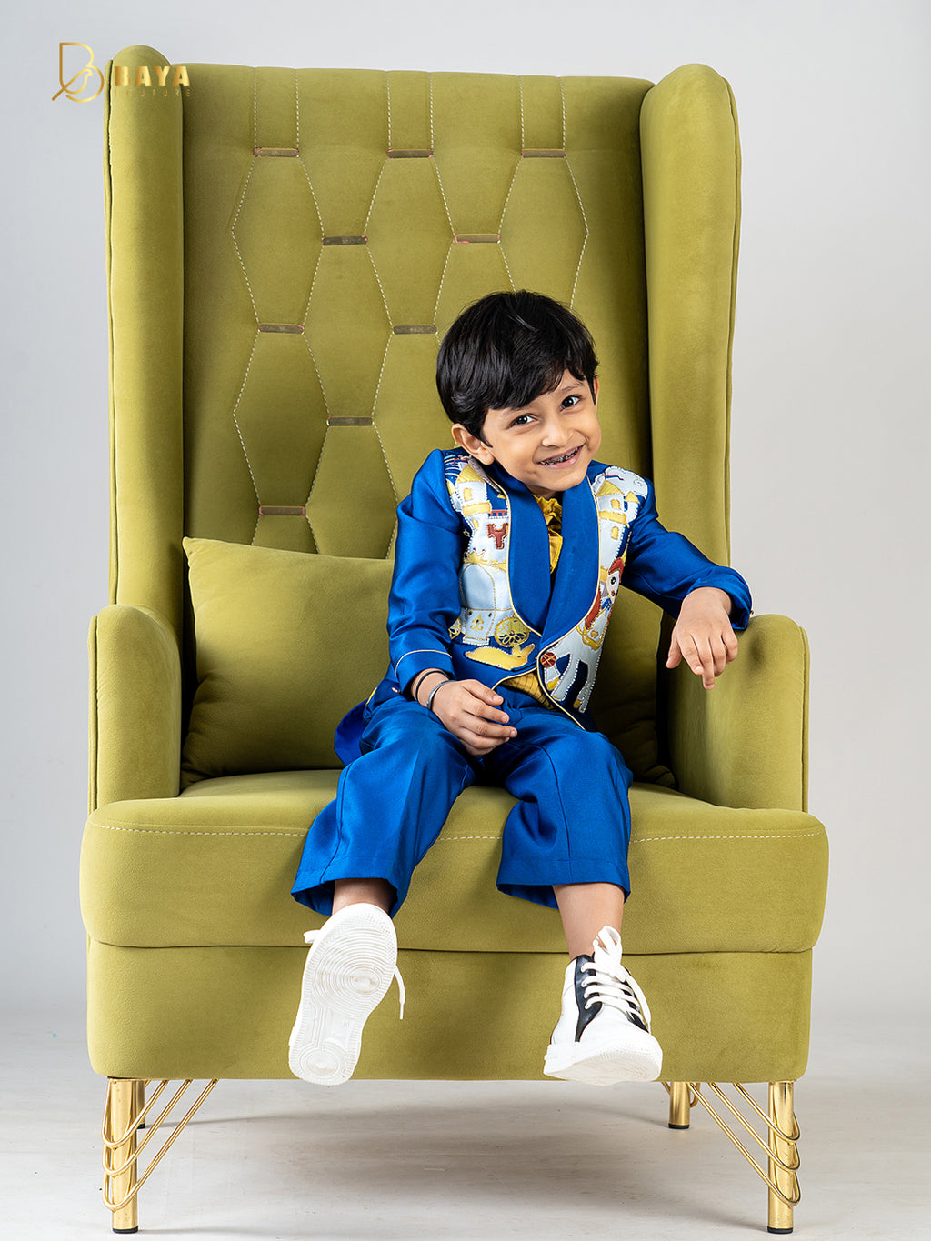ROYAL BLUE PRINCE BLAZER SET