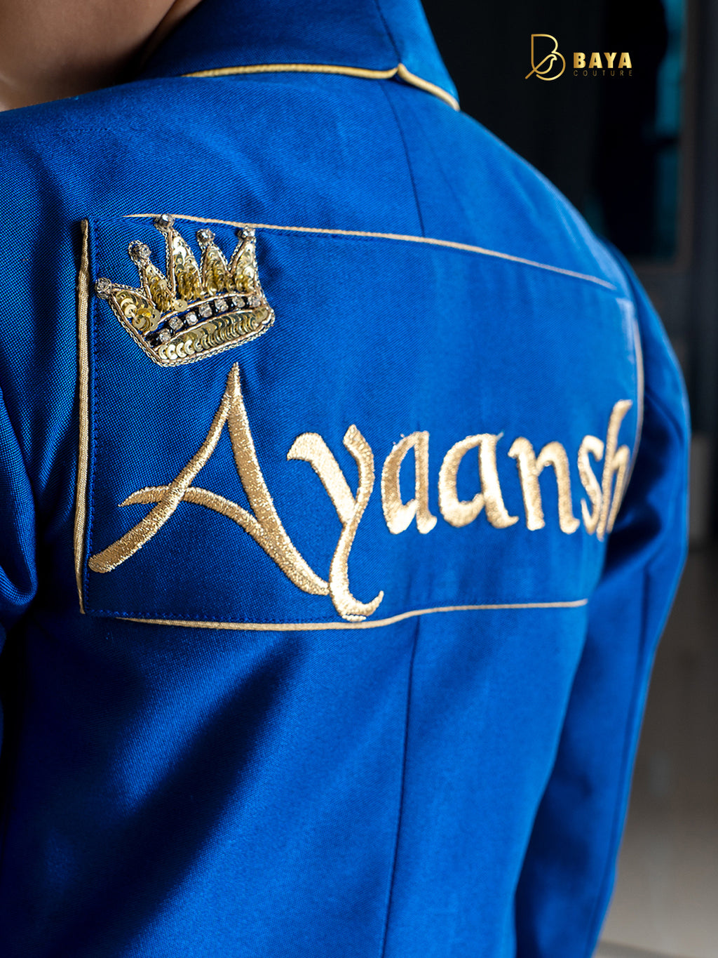 ROYAL BLUE PRINCE BLAZER SET