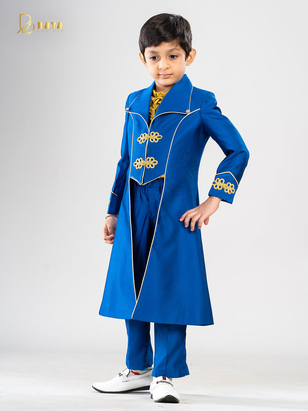 ROYAL BLUE PRINCE COAT SET