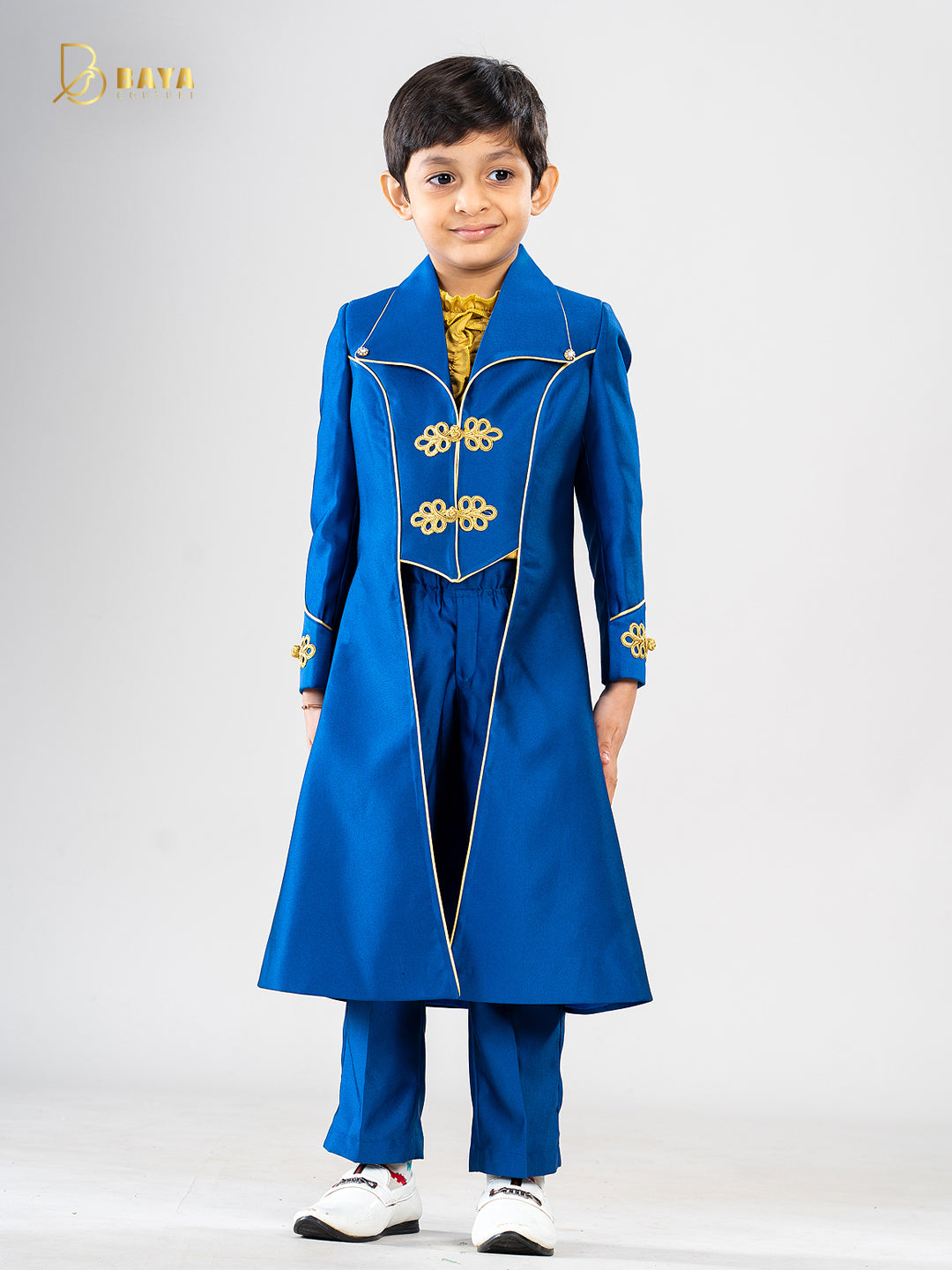 ROYAL BLUE PRINCE COAT SET