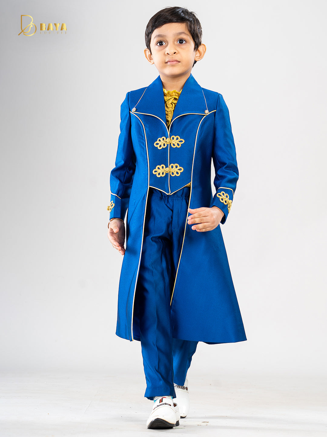 ROYAL BLUE PRINCE COAT SET