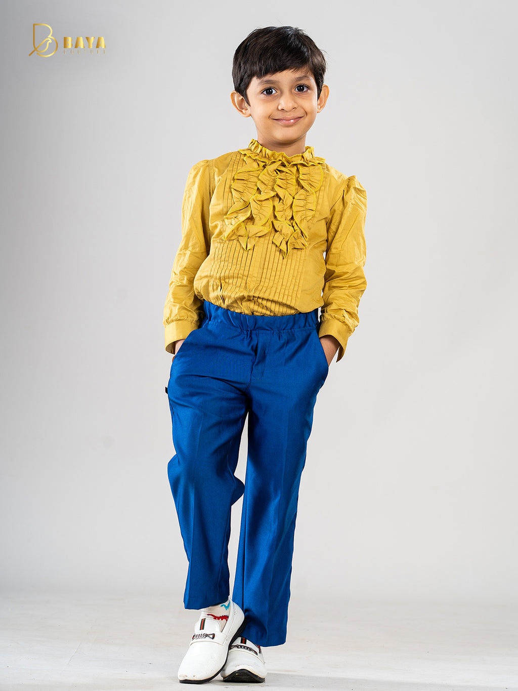 ROYAL BLUE PRINCE COAT SET