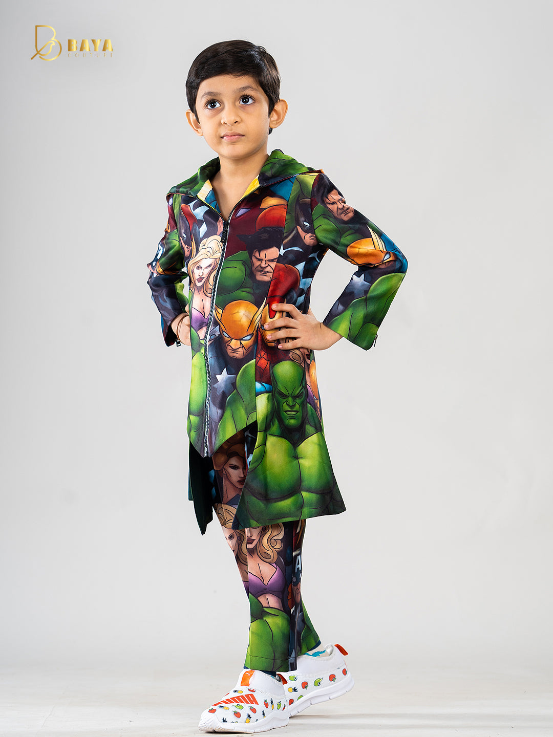 Supr hero HOODIE-COAT SET