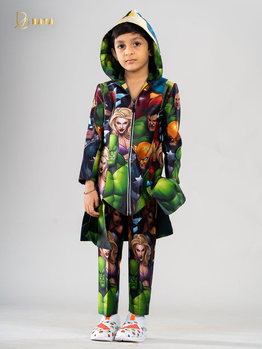 Supr hero HOODIE-COAT SET