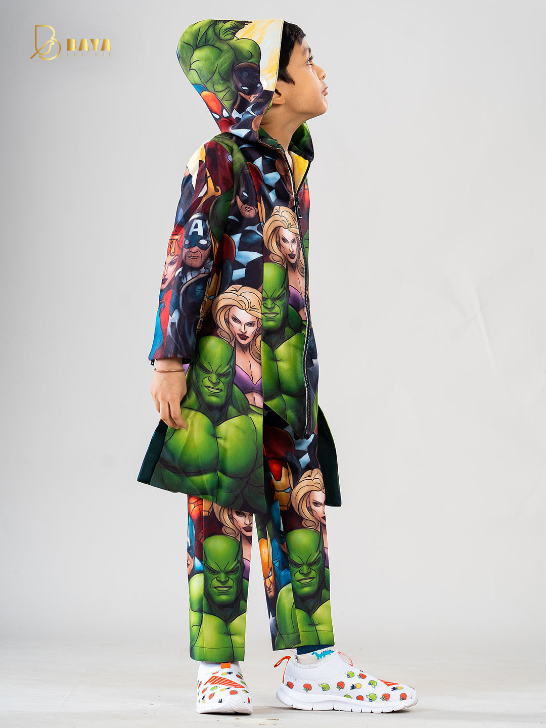 Supr hero HOODIE-COAT SET