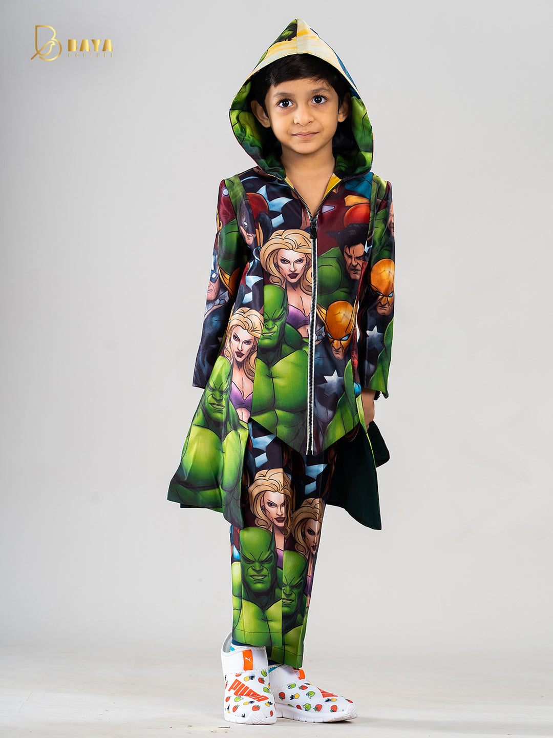 Supr hero HOODIE-COAT SET