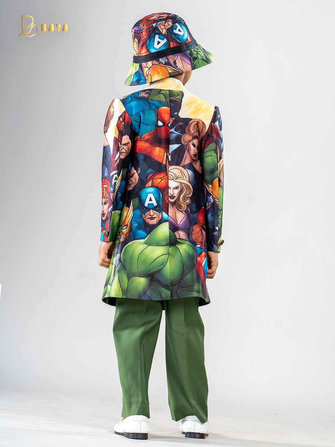 SUPER HERO GREEN COAT SET