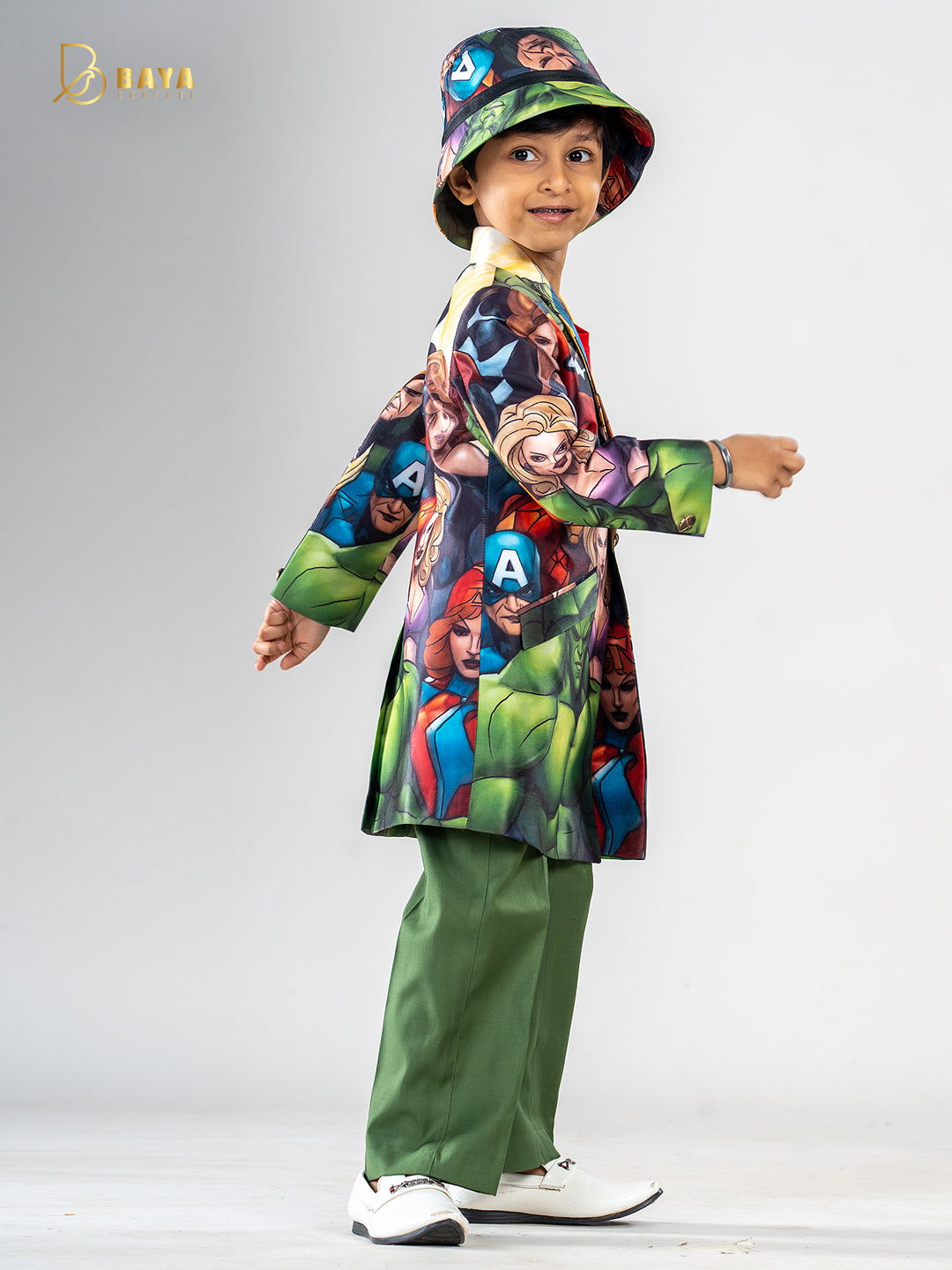 SUPER HERO GREEN COAT SET