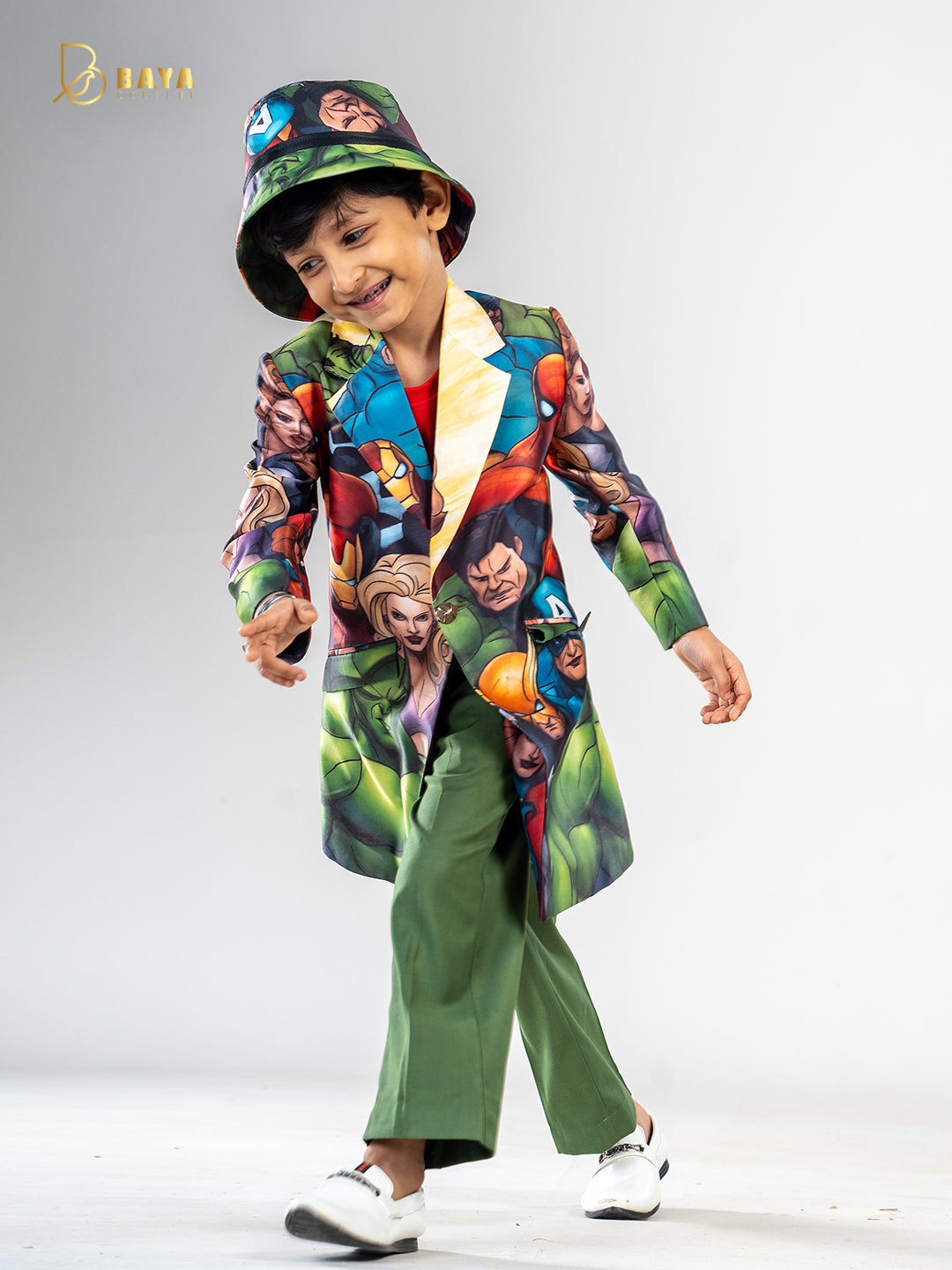 SUPER HERO GREEN COAT SET