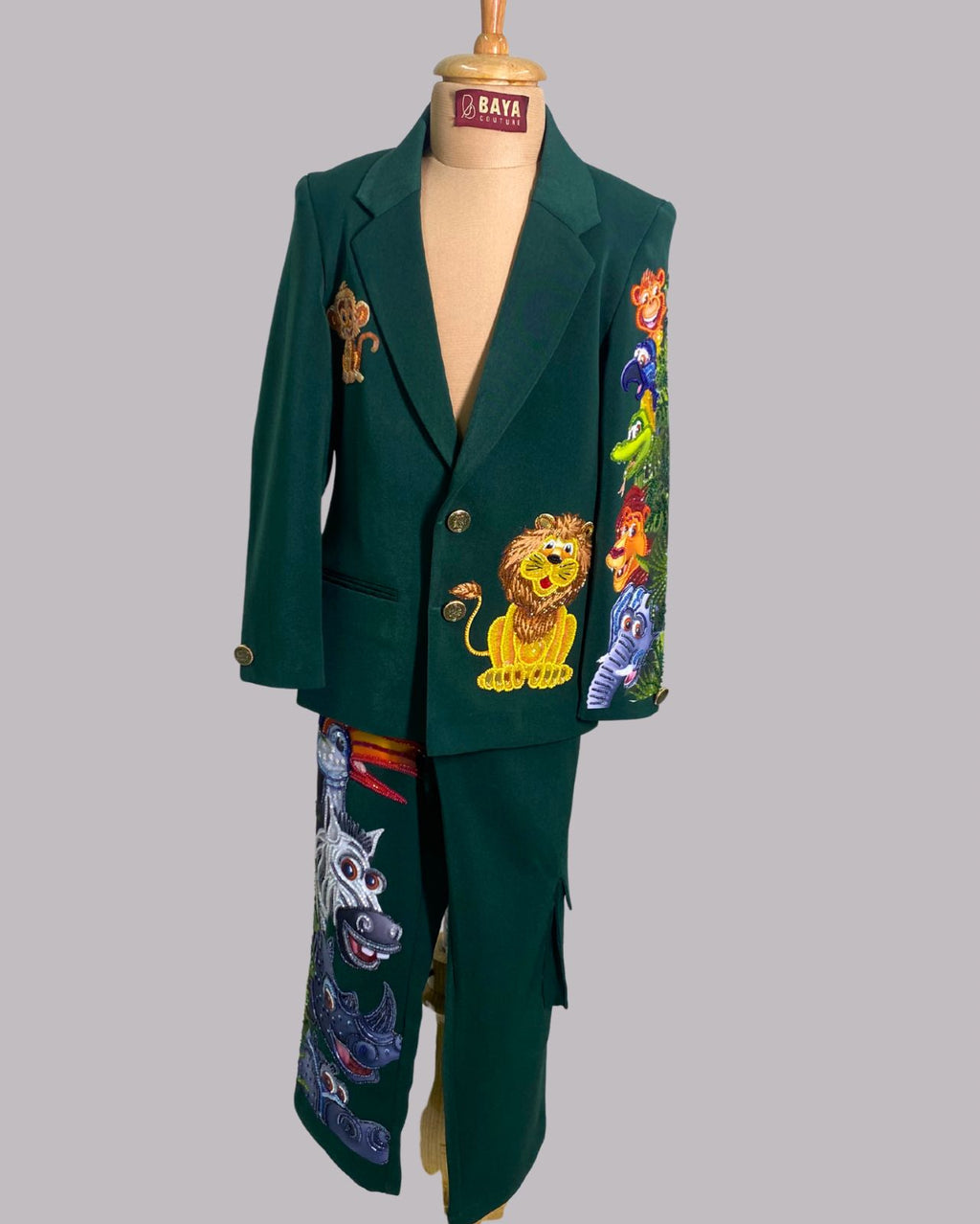 Junglee theme tuxedo set (set of 4)