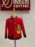 Jungle theme Red indo western (Set of 2)