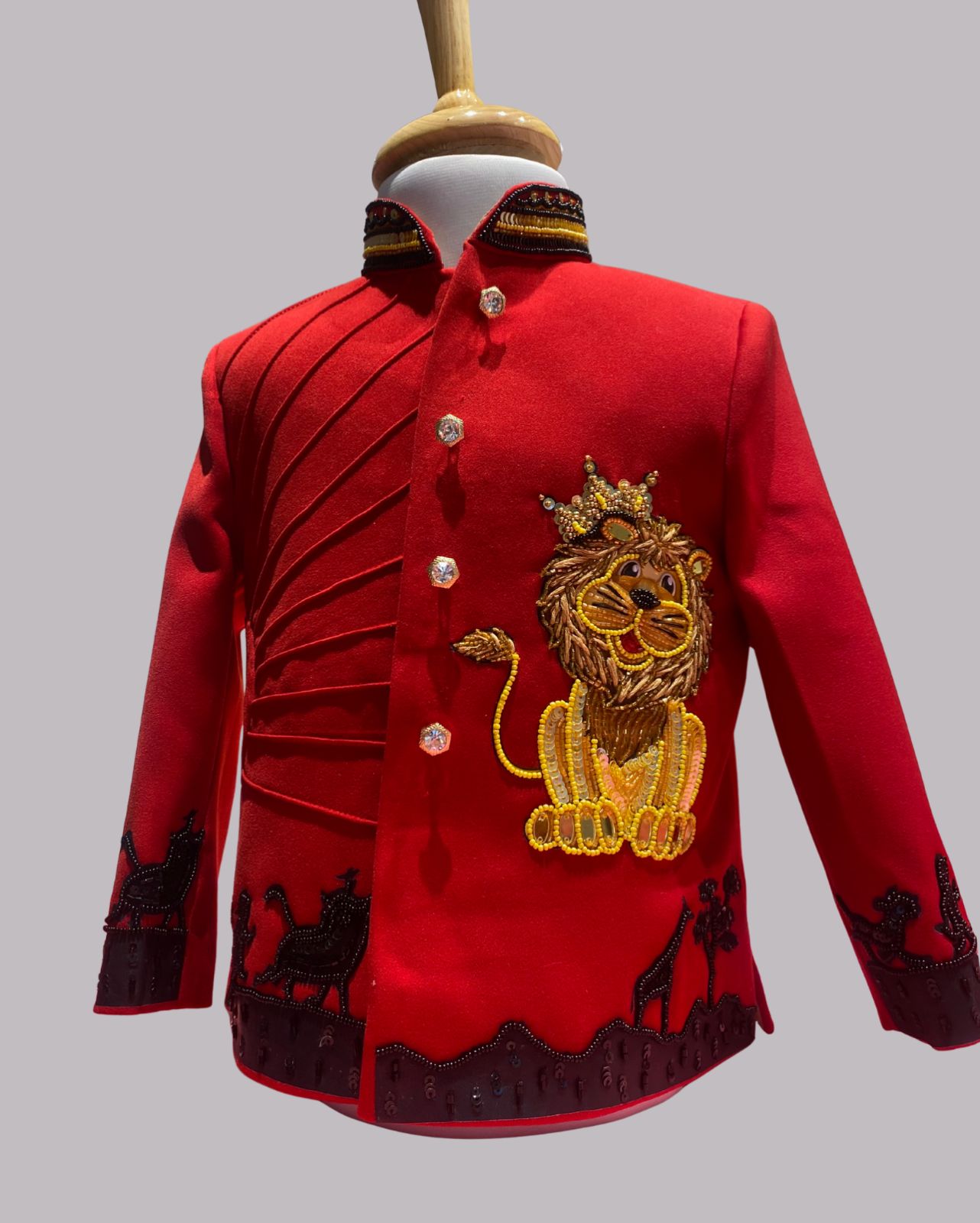 Jungle theme Red indo western (Set of 2)
