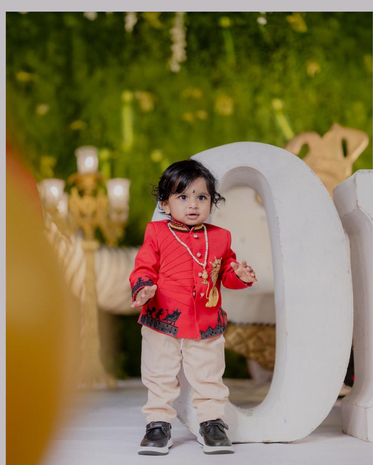 Jungle theme Red indo western (Set of 2)