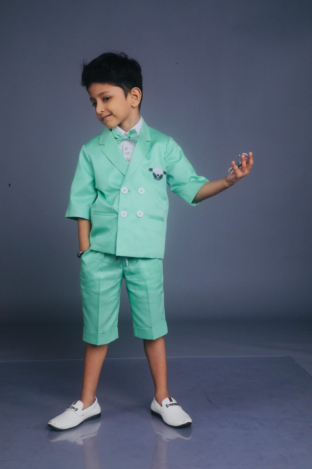Mint Green Summer Tuxedo Set(set of 4)