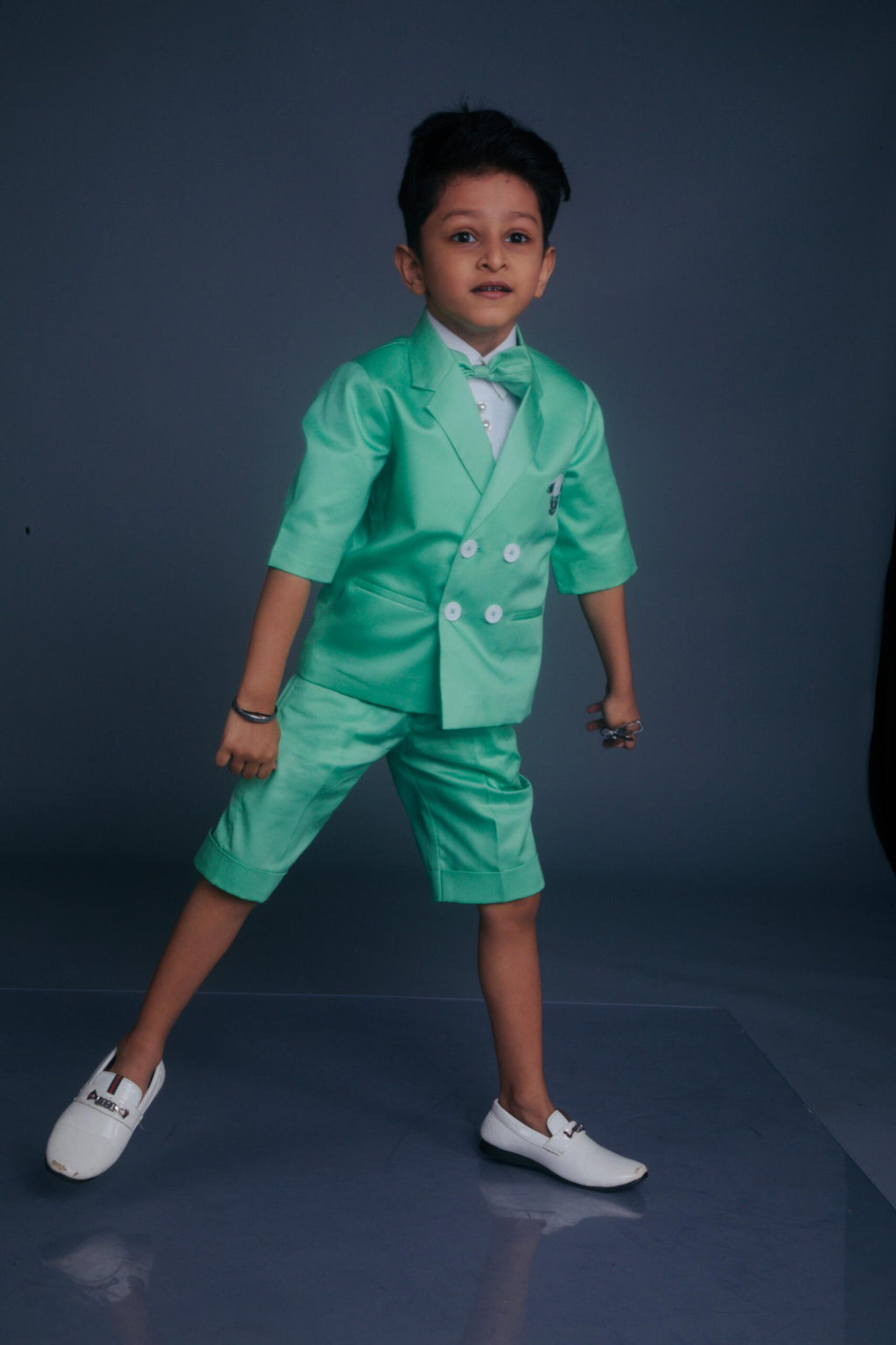 Mint Green Summer Tuxedo Set(set of 4)