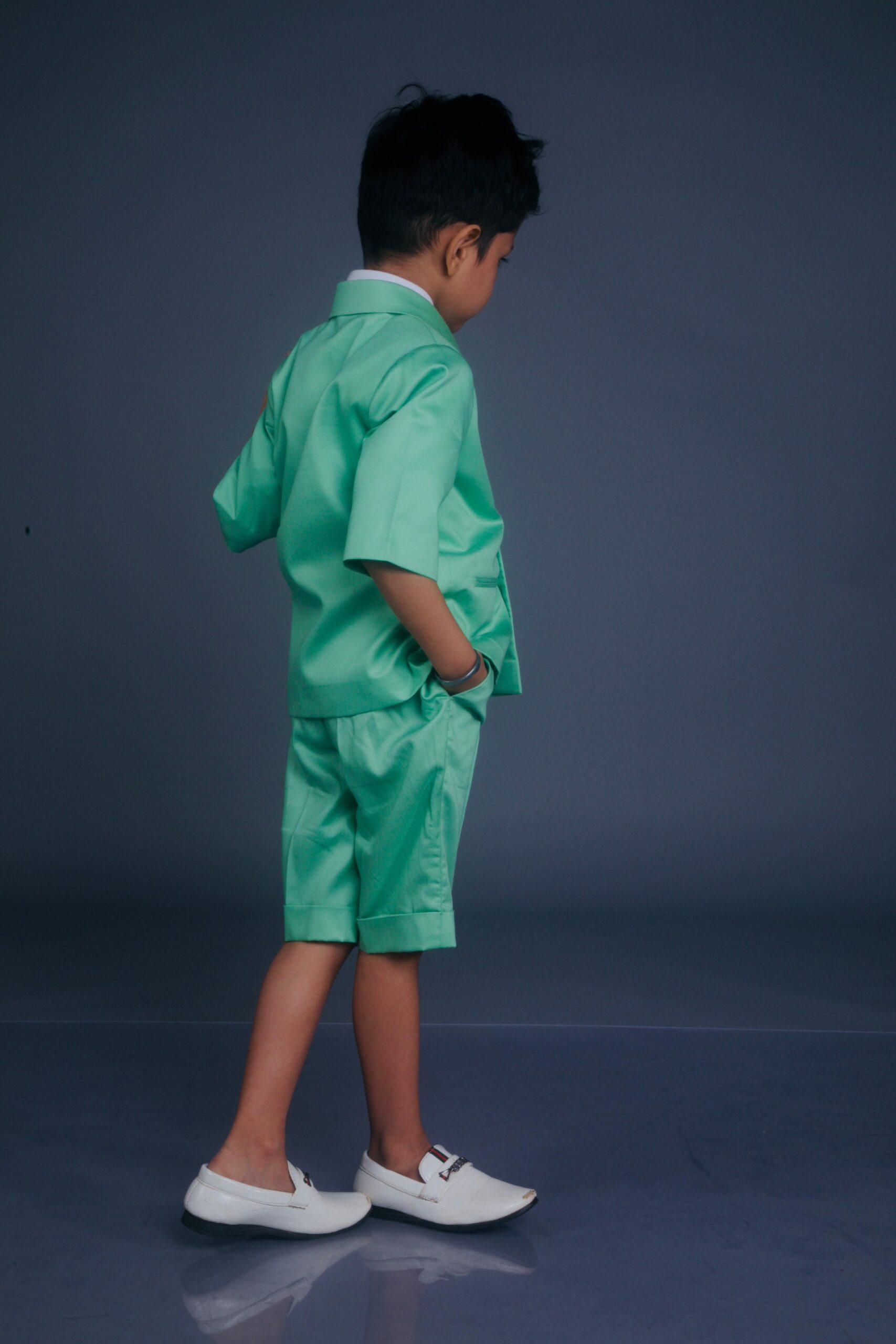 Mint Green Summer Tuxedo Set(set of 4)
