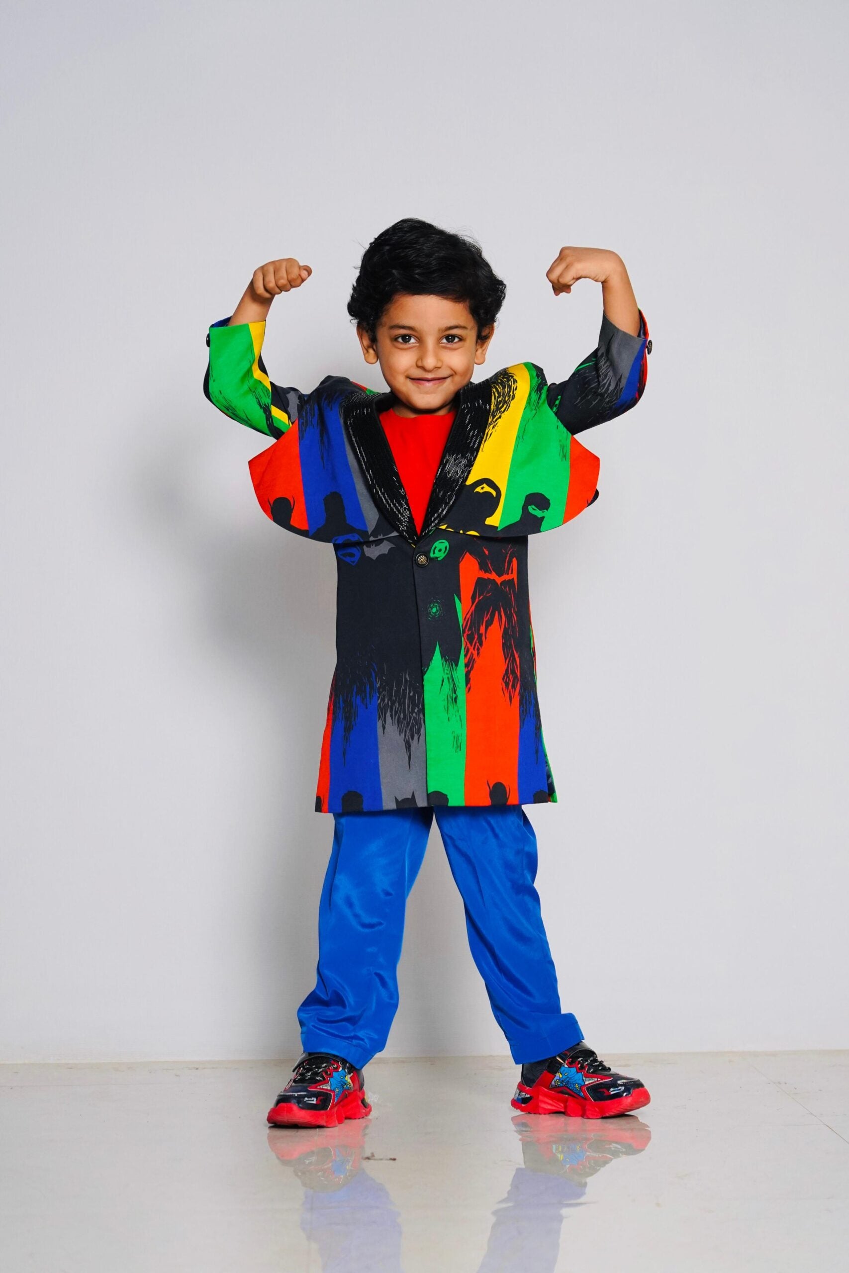 Boys’ Colour Pop long coat  Set