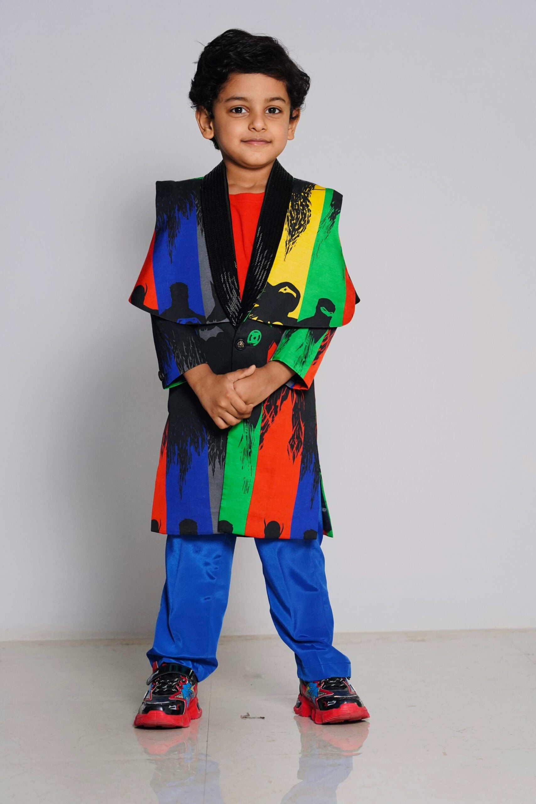 Boys’ Colour Pop long coat  Set