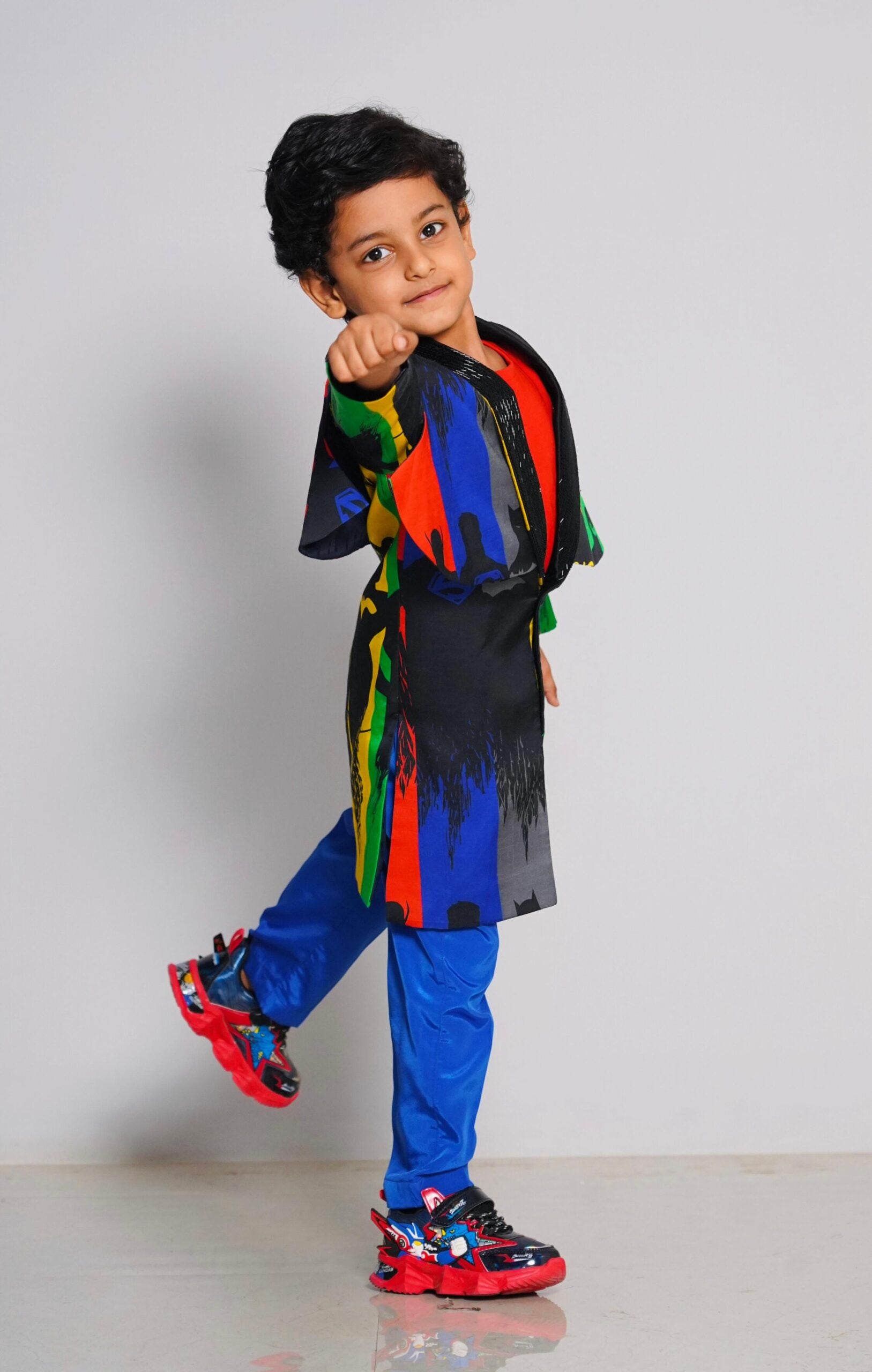 Boys’ Colour Pop long coat  Set