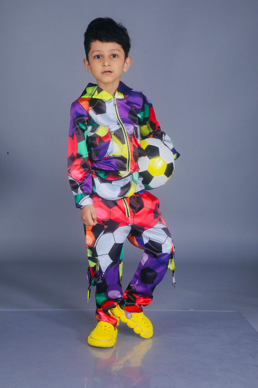 Boys Football hoodie jumpsuit