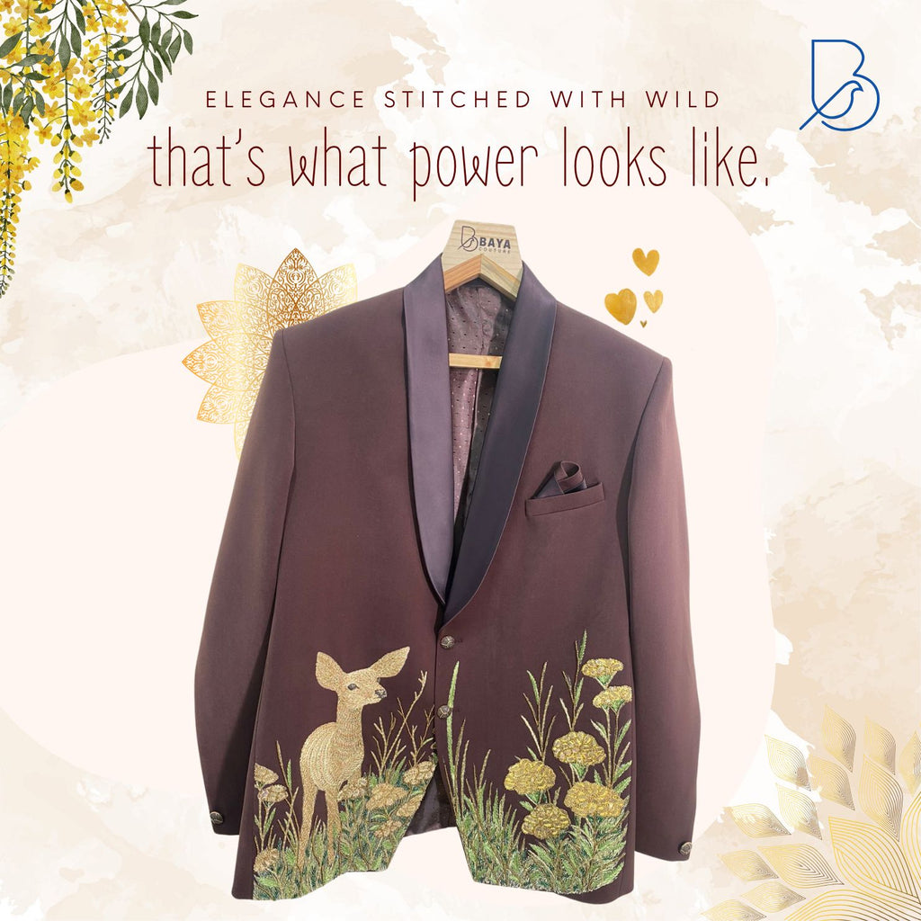 Jungle theme luxurious handcrafted twinning outfits