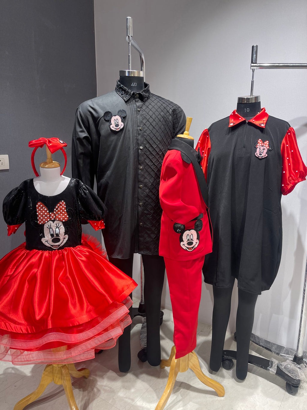 Character family twinning handcrafted outfits