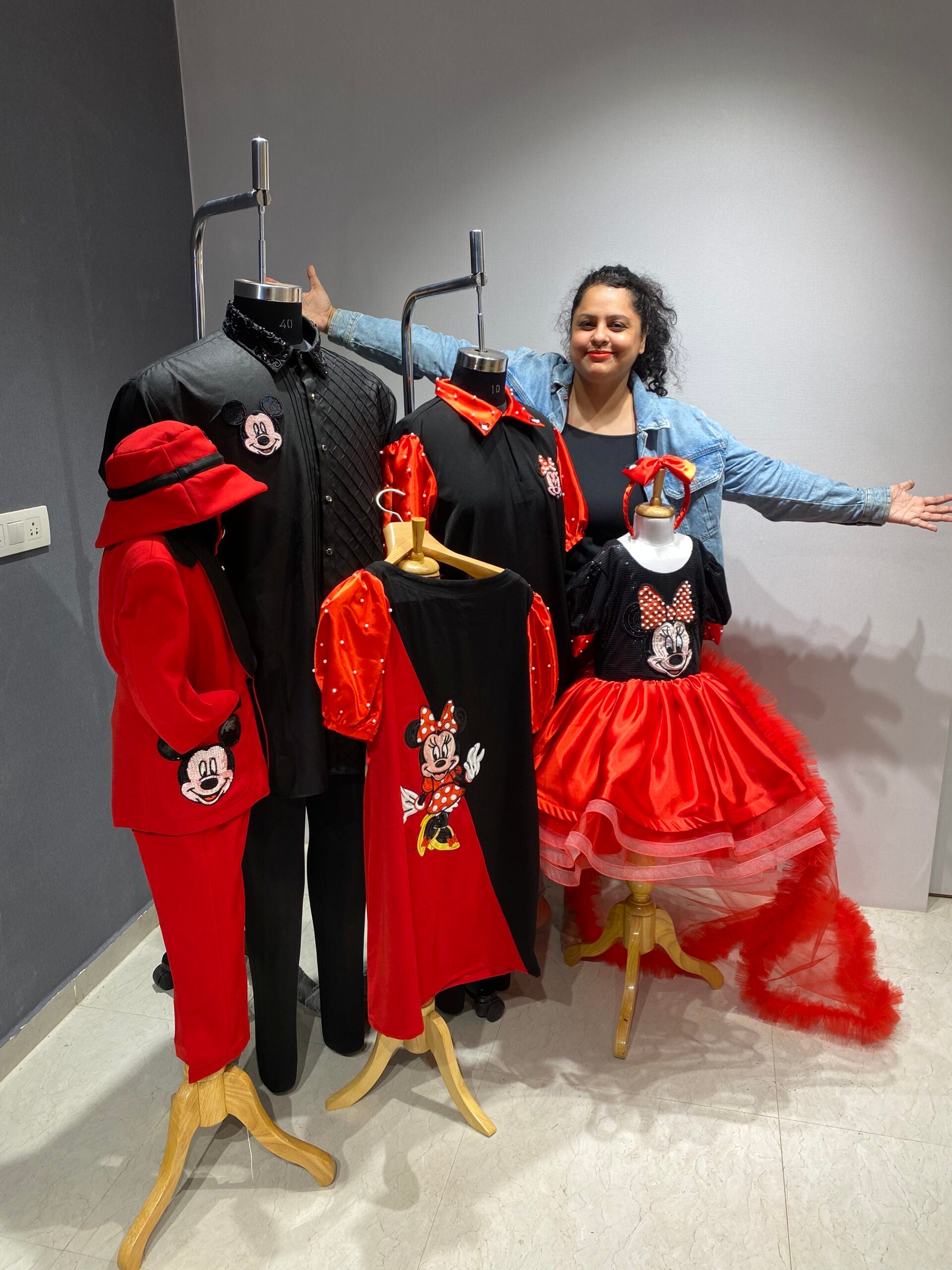 Character family twinning handcrafted outfits